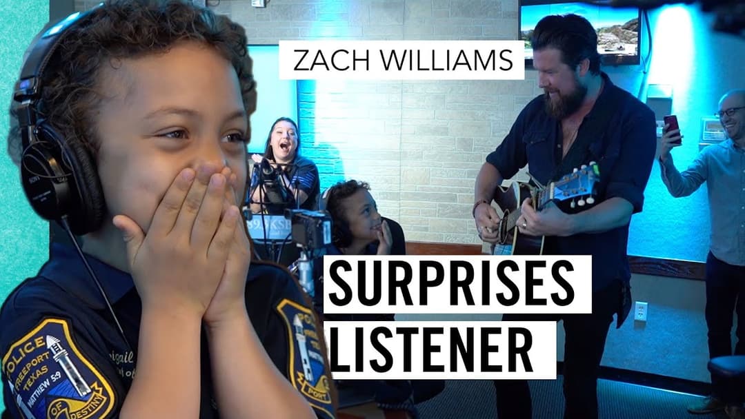 Zach Williams surprises a very special KSBJ listener – AND SINGS WITH HER!